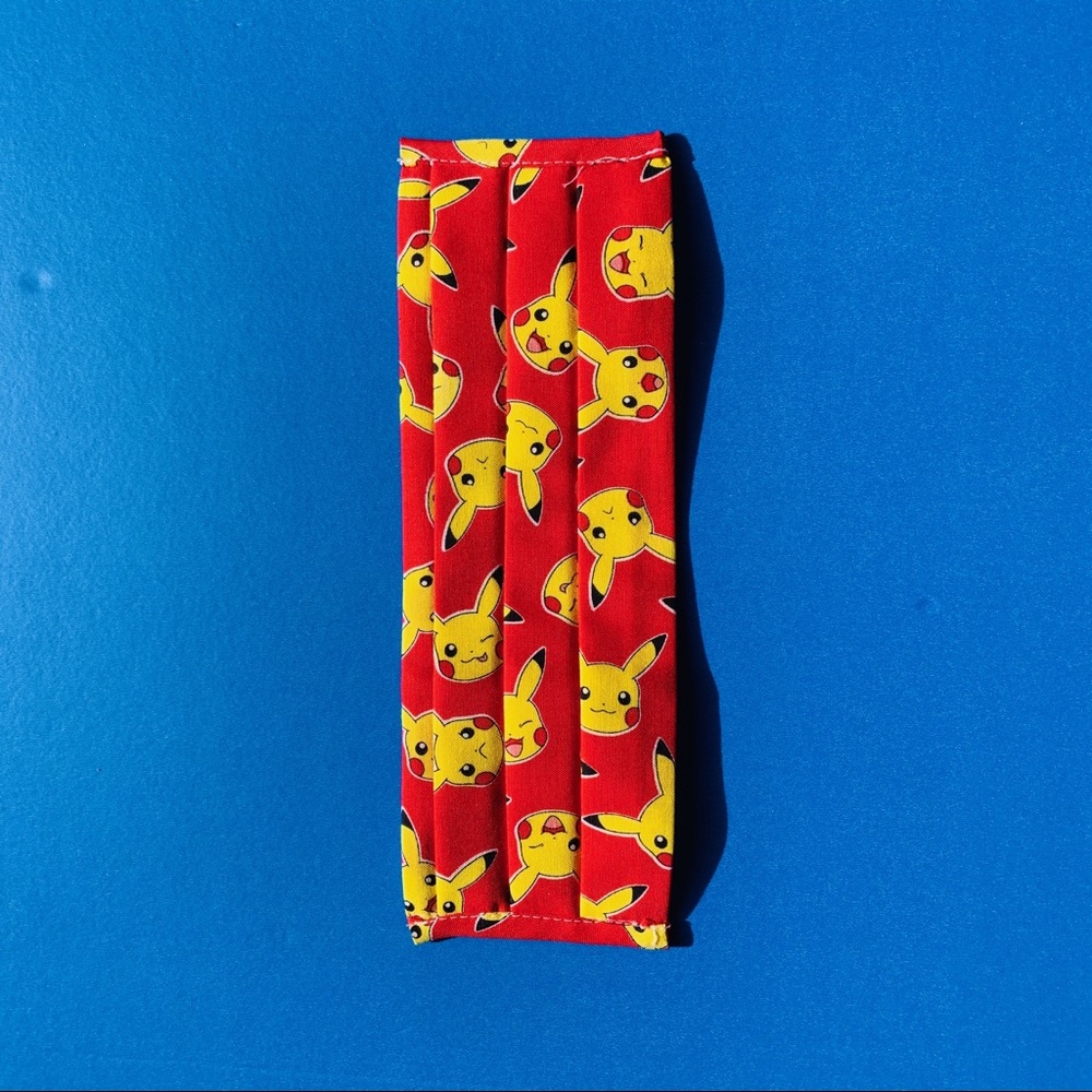 Red & yellow Cute Pikachu mask